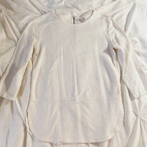 White quarter sleeve blouse